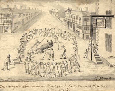 Bärenhetze, Manchester, 1819 von Thomas Barritt
