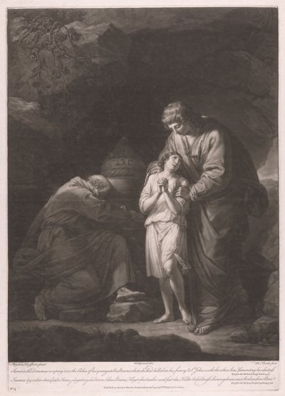 Samma der Besessene weint über die Asche seines jüngsten Sohnes Benoi von Thomas Burke