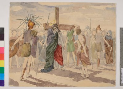 Veronika wischt Jesus das Gesicht von Thomas Burke