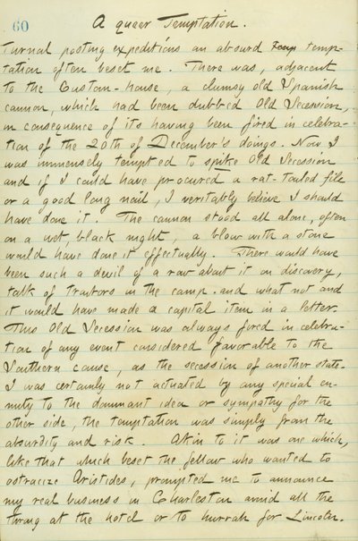 Thomas Butler Gunn Tagebücher - Band 15, Seite 70, 12. Januar 1861 von Thomas Butler Gunn