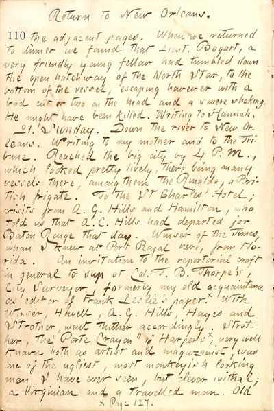 Thomas Butler Gunn Tagebücher - Band 21, Seite 120, 20. Dezember 1862 von Thomas Butler Gunn