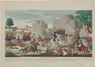 Die Schlacht von Friedland. Ein Angriff der russischen Leibgarde am 14. Juni 1807 von Thomas Charles Naudet