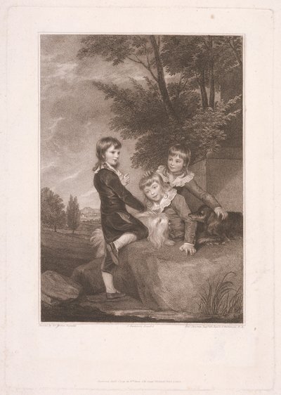 Thomas Philip, dritter Lord Grantham, später Earl De Grey, mit seinen Brüdern Frederick John und Philip von Thomas Cheesman