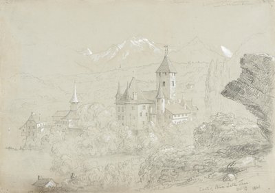 Schloss Spiez am Thunersee von Thomas Cole