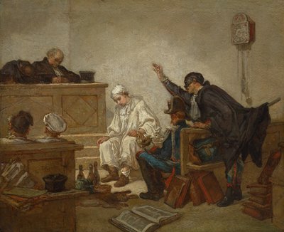 Pierrot im Strafgericht von Thomas Couture