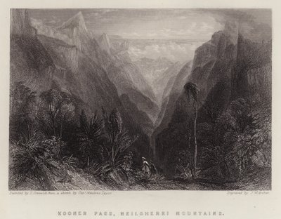 Kooner Pass, Neilgherri Berge von Thomas Creswick