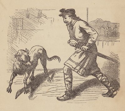 Llewellyn und sein Hund von Thomas Dalziel
