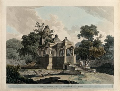 Ein antiker Hindutempel, in der Festung von Rotas, Bahar von Thomas Daniell