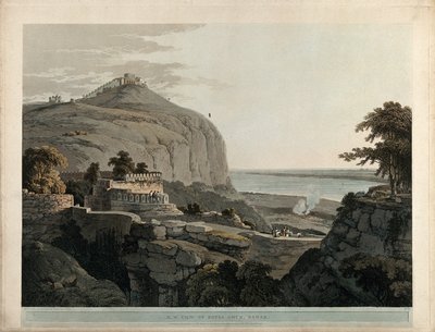 N.W. Ansicht von Rotas Ghur, Bahar von Thomas Daniell