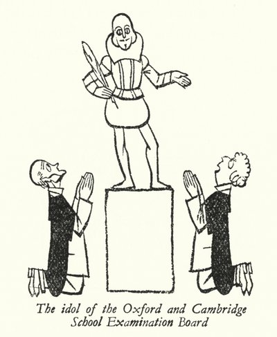 William Shakespeare, das Idol des Oxford und Cambridge Schulprüfungsausschusses von Thomas Derrick
