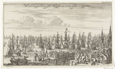 Abreise von Wilhelm III. von Hellevoetsluis nach England, 1688 von Thomas Doesburgh