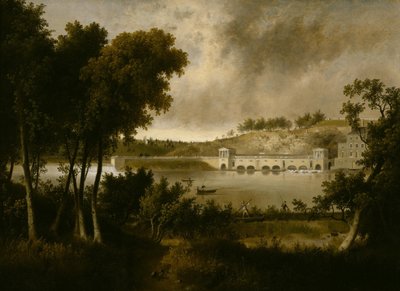 Blick auf die Fairmount-Wasserwerke, Philadelphia, von der gegenüberliegenden Seite des Schuylkill River von Thomas Doughty