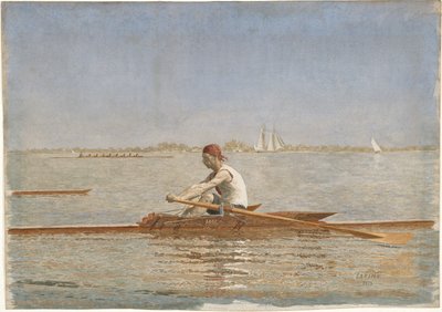 John Biglin in einem Einerruder, 1873 von Thomas Eakins