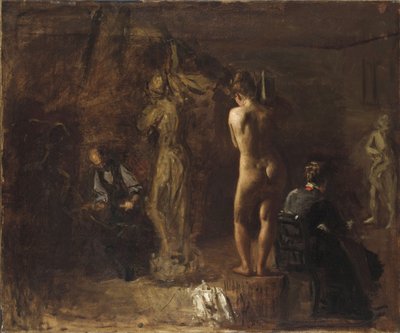 William Rush schnitzt seine allegorische Figur des Schuylkill River von Thomas Eakins