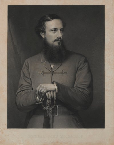 General John Nicholson, graviert von A.N. Saunders, veröffentlicht von Henry Graves und Co., London, 1. Juni 1867 von Thomas Francis Dicksee