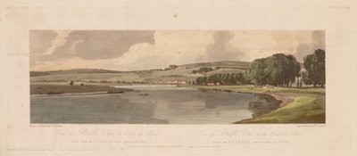 Eine Auswahl von zwanzig der malerischsten Ansichten in Paris: Blick auf Belle Vue & Pont de Sèvres von Thomas Girtin