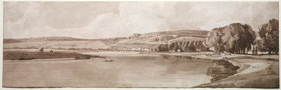 Eine Auswahl von zwanzig der malerischsten Ansichten in Paris: Blick auf Belle Vue & Pont de Sèvres, 1802 von Thomas Girtin