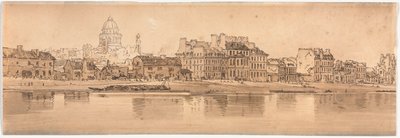 Eine Auswahl von zwanzig der malerischsten Ansichten in Paris: Blick auf das Pantheon vom Arsenal aus von Thomas Girtin