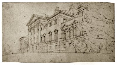 Harewood House, Yorkshire, ca. 1798 von Thomas Girtin