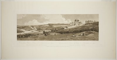 Blick von der Palastterrasse in Saint Germain en Laye, aus Zwanzig Ansichten von Paris und seiner Umgebung von Thomas Girtin