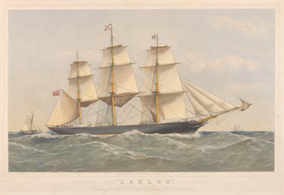 Klipperschiff Lahloo, 799 Tonnen, bereitet sich darauf vor, den Lotsen vor den Owers an Land zu setzen von Thomas Goldsworth Dutton