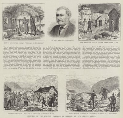 Skizzen der Räumungskampagne in Irland von Thomas Harrington Wilson