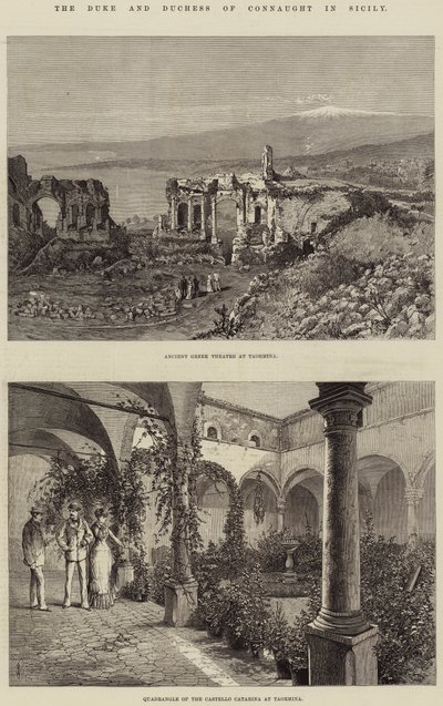 Der Herzog und die Herzogin von Connaught in Sizilien von Thomas Harrington Wilson