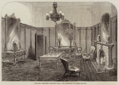 Der Ball der Honourable Artillery Company, das Boudoir der Prinzessin von Wales von Thomas Harrington Wilson