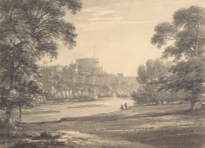 Windsor Castle von den Eton-Spielplätzen von Thomas Hearne