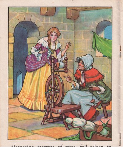 Am Spinnrad eingeschlafen von Thomas Heath Robinson