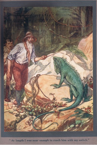 Schließlich war ich nah genug, um ihn mit meinem Stock zu erreichen von Thomas Heath Robinson