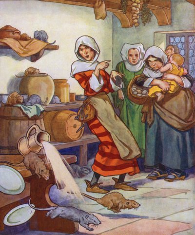 Illustration für Der Rattenfänger von Hameln von Thomas Heath Robinson