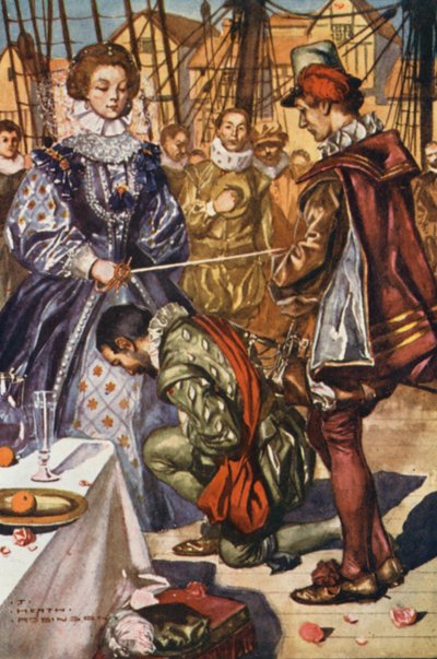 Illustration für das Leben von Sir Francis Drake von Thomas Heath Robinson