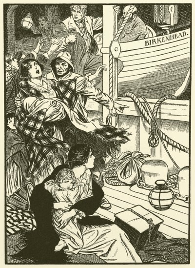 Rettung der Frauen und Kinder von Thomas Heath Robinson