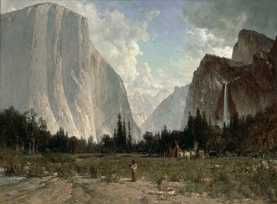 Brautschleierfälle, Yosemite, ca. 1870-84 von Thomas Hill