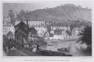 Beach Cliff, von den Ufern des Avon von Thomas Hosmer Shepherd