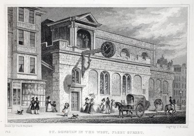 Kirche St. Dunstan im Westen, Fleet Street, aus 