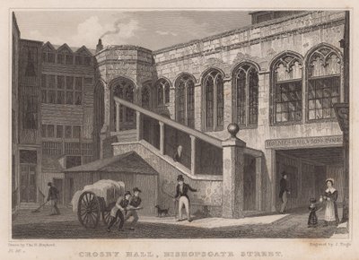 Crosby Hall, Bishopsgate Street, London von Thomas Hosmer Shepherd