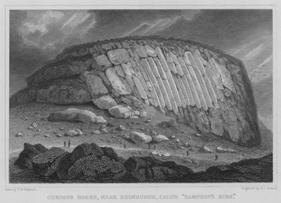 Kuriose Felsen, nahe Edinburgh, genannt Sampson