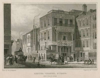 Exeter Change, The Strand, London von Thomas Hosmer Shepherd
