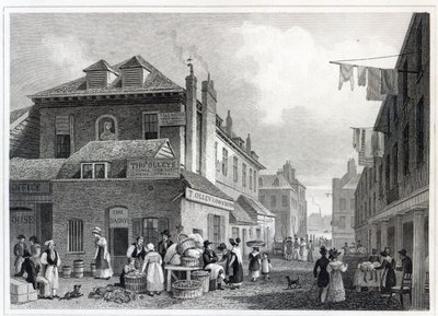 Hungerford Market, Strand, graviert von Thomas Barber, 1830 von Thomas Hosmer Shepherd
