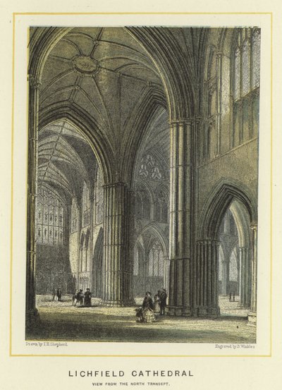 Lichfield Kathedrale, Blick vom nördlichen Querschiff von Thomas Hosmer Shepherd