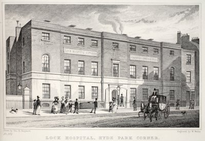 Lock Hospital, Hyde Park Corner, aus 
