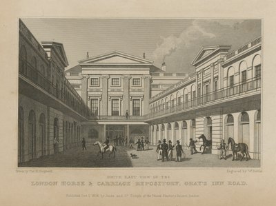 Londoner Pferde- und Kutschenlager von Thomas Hosmer Shepherd