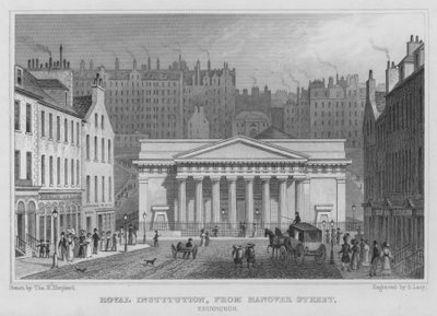 Royal Institution, von der Hanover Street, Edinburgh von Thomas Hosmer Shepherd