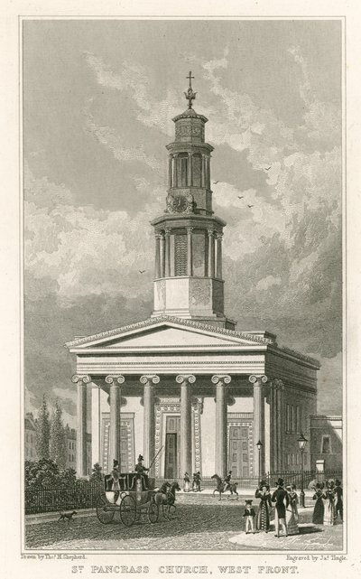 St. Pancras Kirche, Westfront von Thomas Hosmer Shepherd