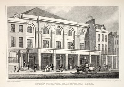 Surry Theatre, Blackfriars Road, aus 