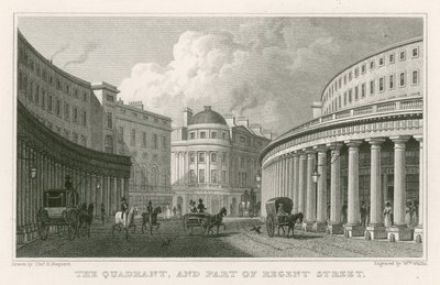 Der Quadrant und ein Teil der Regent Street, London von Thomas Hosmer Shepherd