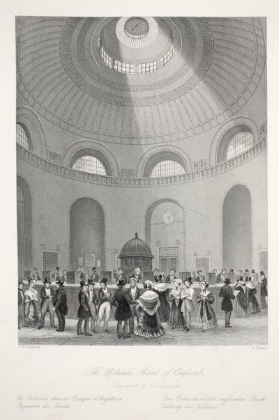 Die Rotunde bei der Bank of England, aus 