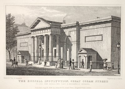 Die Russell Institution, Great Coram Street, aus 